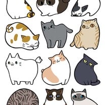 Cats Cats Cats (sticker set)