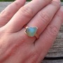 Peruvian Blue Opal Electroformed Ring-2