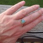 Peruvian Blue Opal Electroformed Ring-4