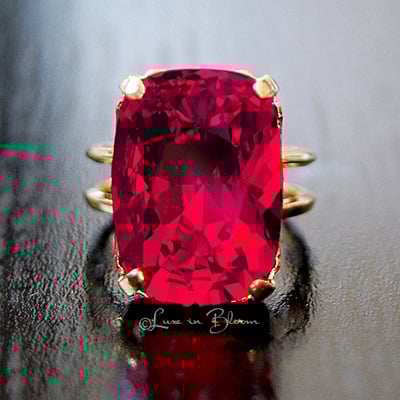 Wedding swarovski bridesmaid rings in siam style #r802