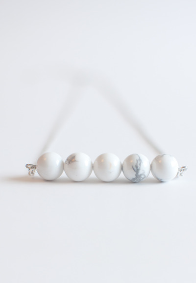 Howlite Japan Natural Stone Necklace NL0893