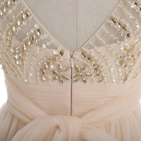 champagne homecoming dress, junior homecoming dress, lovely homecoming dress, cheap homecoming dress, homecoming dress, PD15030 - Thumbnail 3