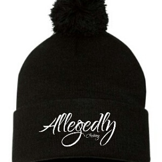 Allegedly pom beanie (3D embroidery)