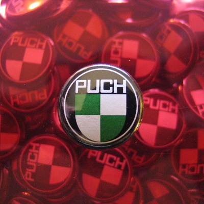 Puch 1" round logo button