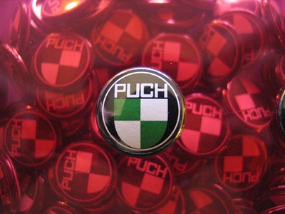 Puch 1" Round Logo Button