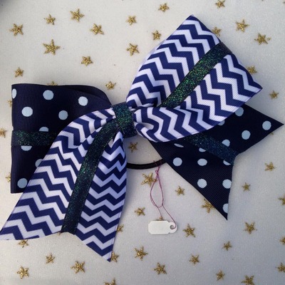 Navy dots, chevron, and glitter - Thumbnail 4