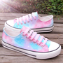 Japanese harajuku galaxy hand-painted canvas shoes-1