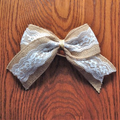 Burlap and lace with gold