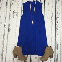 High Neck Swing Dress - Thumbnail 2