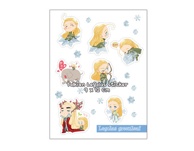 Tolkien - Legolas snowflake stickers
