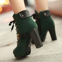 Women fashion high-heeled Martin boots-3