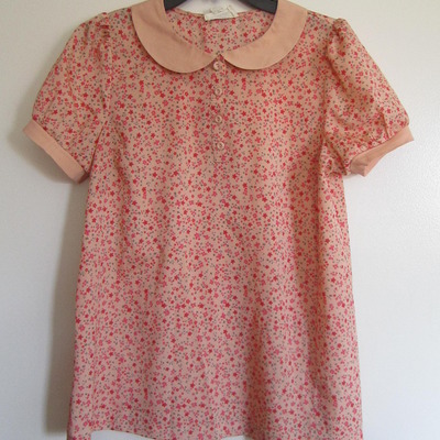 Peach collared blouse  - Thumbnail 3
