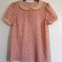 Peach Collared Blouse 