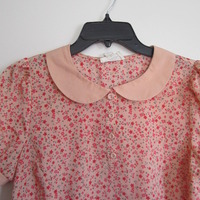 Peach Collared Blouse  - Thumbnail 1