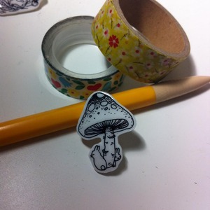 mushroom and bunnies - Thumbnail 1