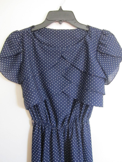 Polka dot Navy Dress 