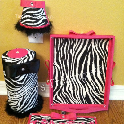 Taylors treasures - tray - hair bow holder - headband holder - night light 4pc. set - Thumbnail 5