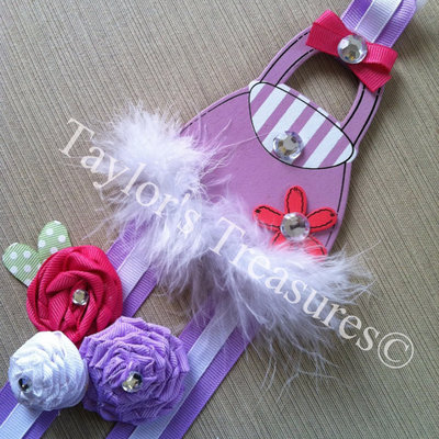 Taylors treasures - diva pocketbook/purse - hair bow holder
