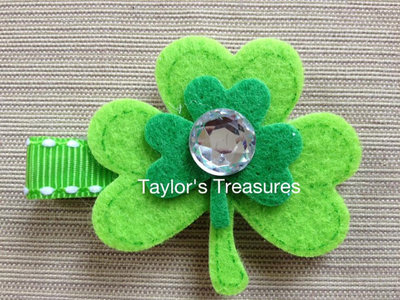 Taylors Treasures - St. Patrick's Day Non-Slip Clippie 