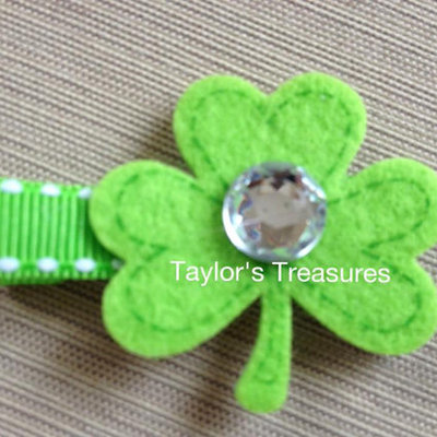 Taylors treasures - st. patrick's day non-slip clippie 