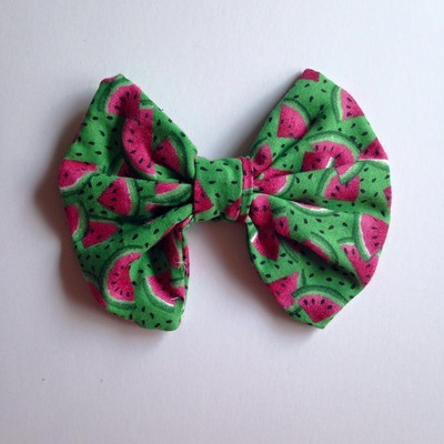 Watermelon fabric bow