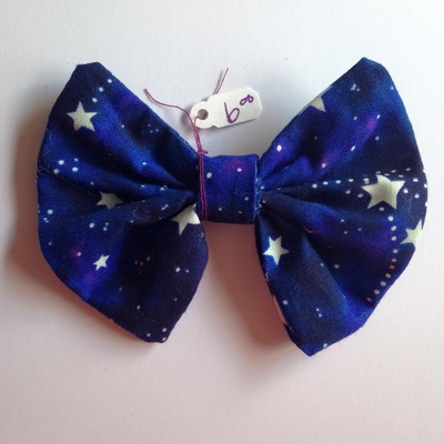 Galaxy fabric bow