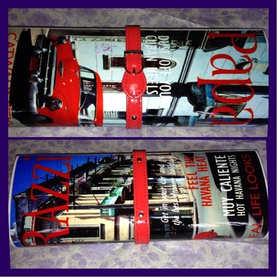 Red Magazine Inspired Clutch 