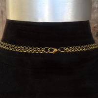 DREAM NECKLACE - GOLD + ANTIQUE BRASS + AMETHYST GEODE - Thumbnail 3