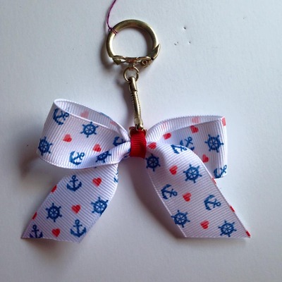 Anchors and Hearts Keychain
