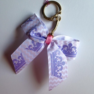 Purple crowns keychain