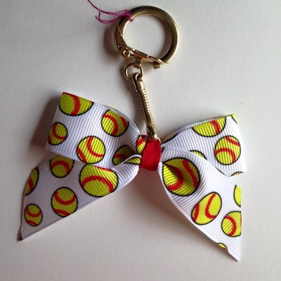 Bright Softballs/Baseballs Keychain