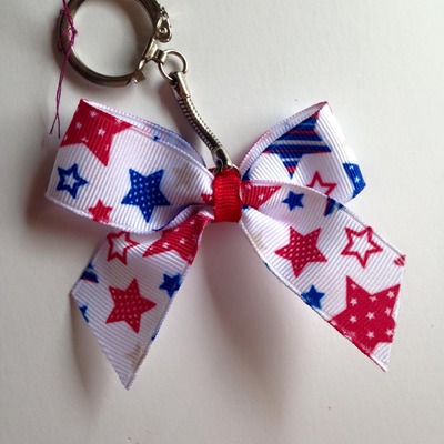 Red, White, and Blue Stars Keychain