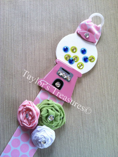 Taylors Treasures - Bubblegum Machine - Hair Bow Holder