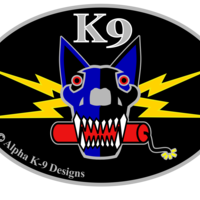 Explosives Detection K-9 Skull decal - Thumbnail 1