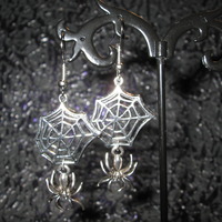 Spider Web and Spider Earrings  - Thumbnail 2