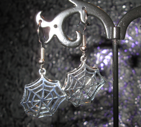 Spider Web Earrings 