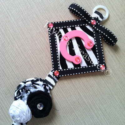 Taylors treasures - monogrammed - hair bow holder