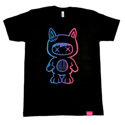 Zombie joey shirt split fountain (blue to pink)