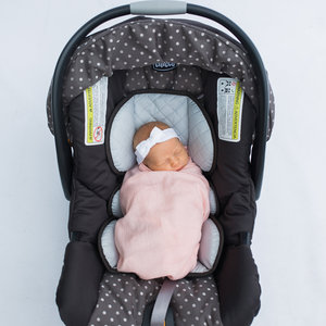 Car Seat Swaddle - Peachy Pink