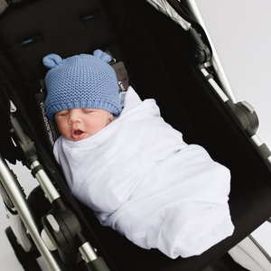 Car Seat Swaddle - White