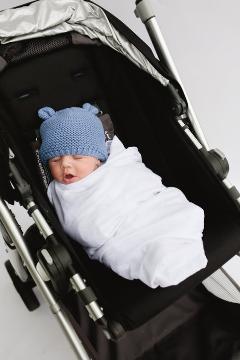 Car Seat Swaddle - White