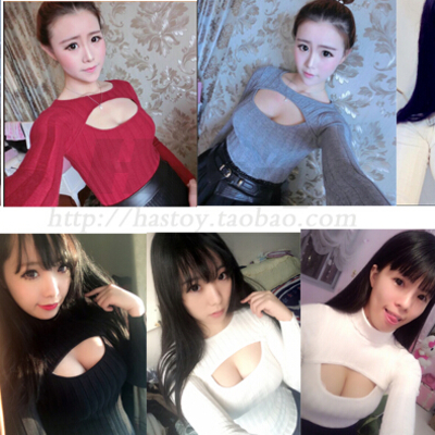 Japanese sweet sexy striped sweater