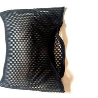 No secrets black mesh zip top clutch - Thumbnail 2
