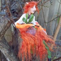 Faun Fairy Doll--One of A Kind--Faeryspell Creations - Thumbnail 1