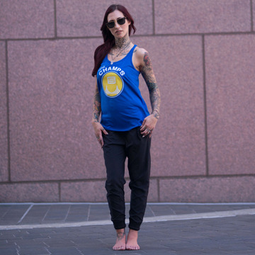World Champs Ladies Flowy Racerback Tank - The DUBS Edition