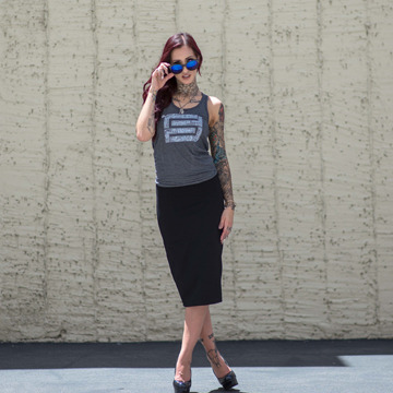 SFOG Hoods Ladies Flowy Racerback Tank