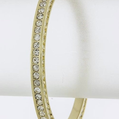 Simple crystal encrusted bangle