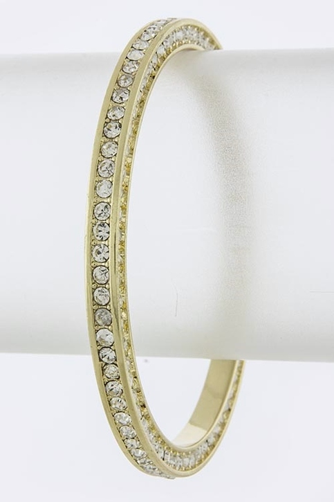 SIMPLE CRYSTAL ENCRUSTED BANGLE