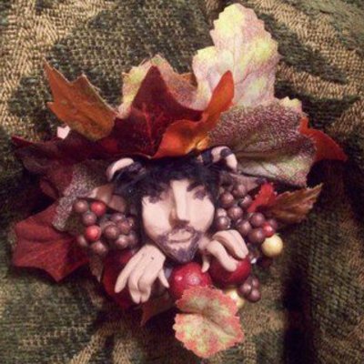 Faun-satyr- fairy doll pin brooch-ooak-faeryspell creations