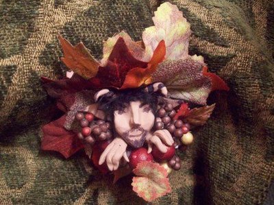 Faun-Satyr- fairy doll pin brooch-ooak-Faeryspell Creations